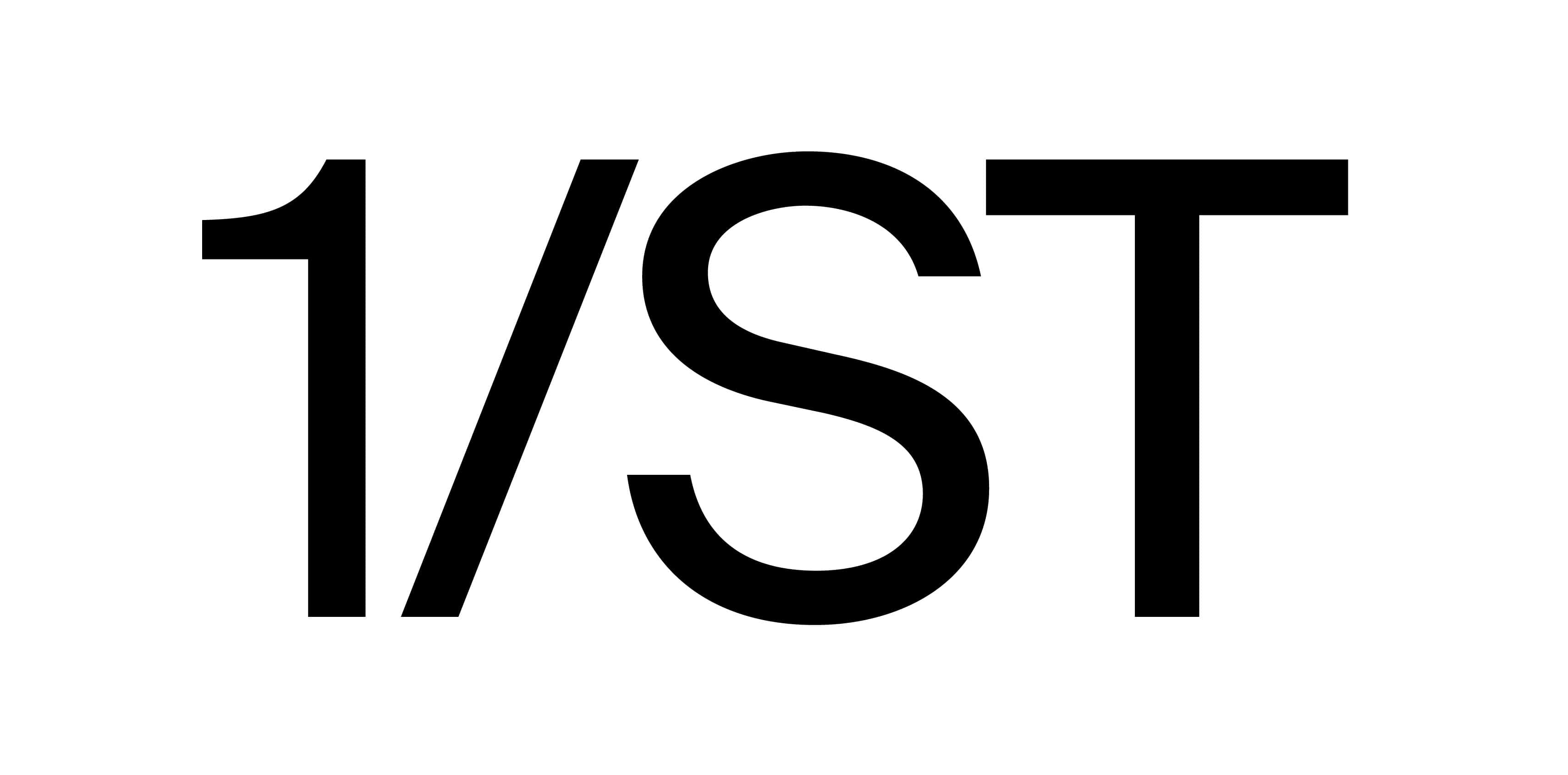 1ST Logo Large Black