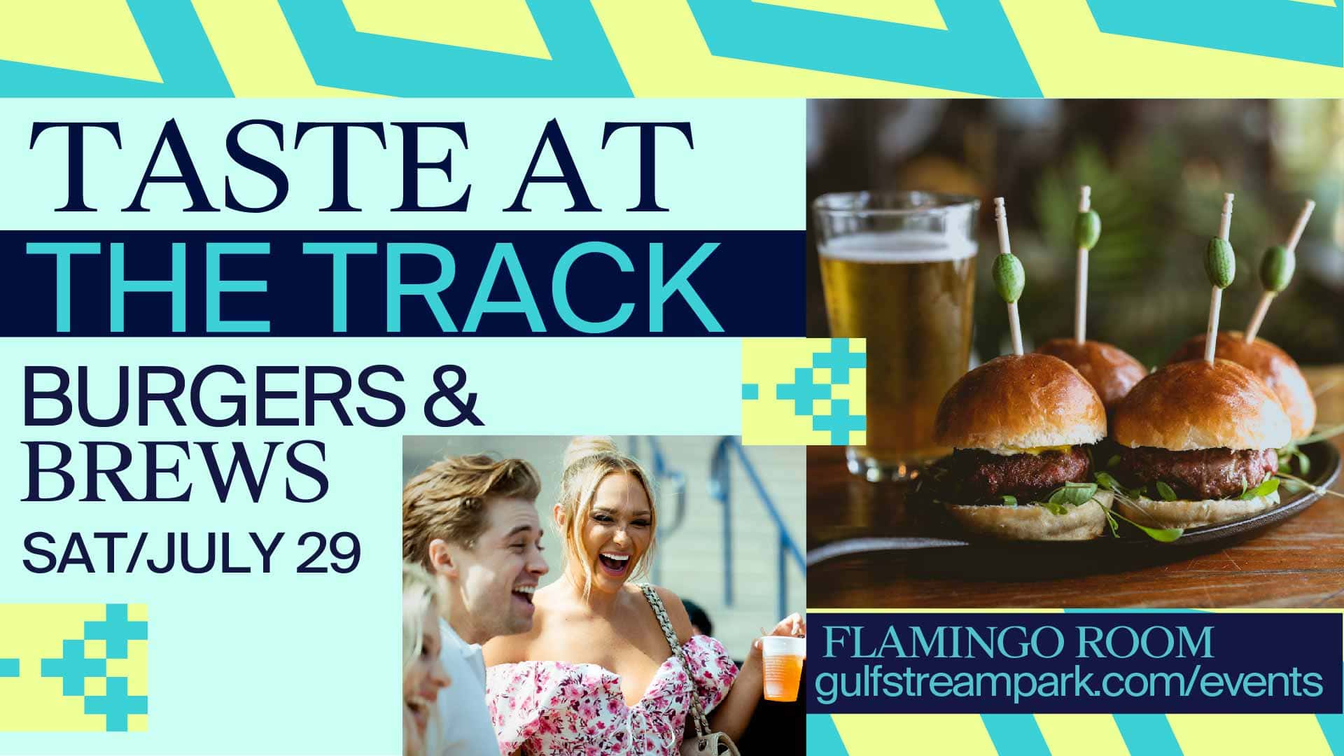 BB TVSlate GetTickets Taste at the Track Burgers & Brews Gulfstream Park July 29 2023