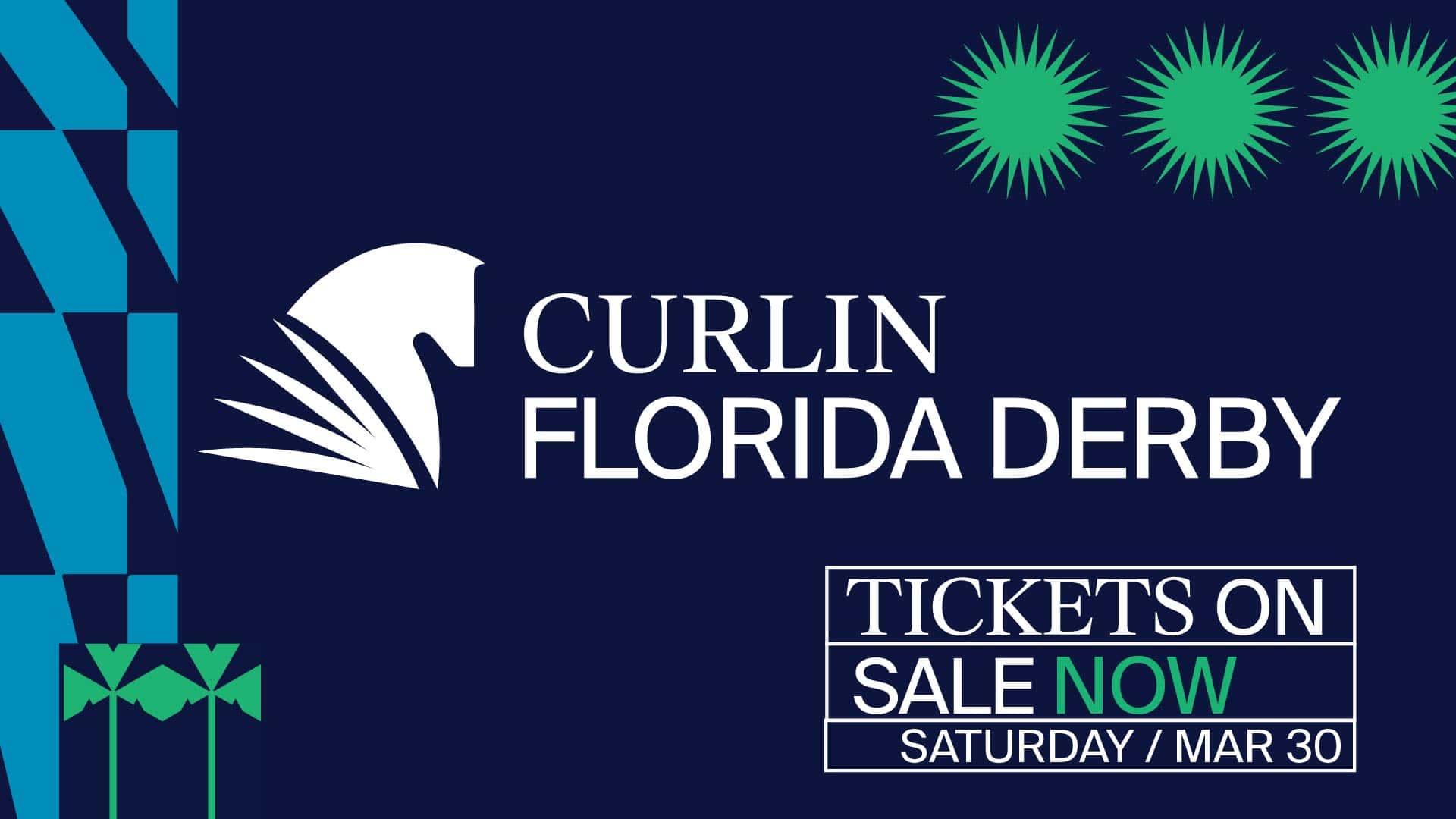 FLD TV Slate -01 Curlin Florida Derby Saturday March 30 | Hallandale Beach, Miami Florida