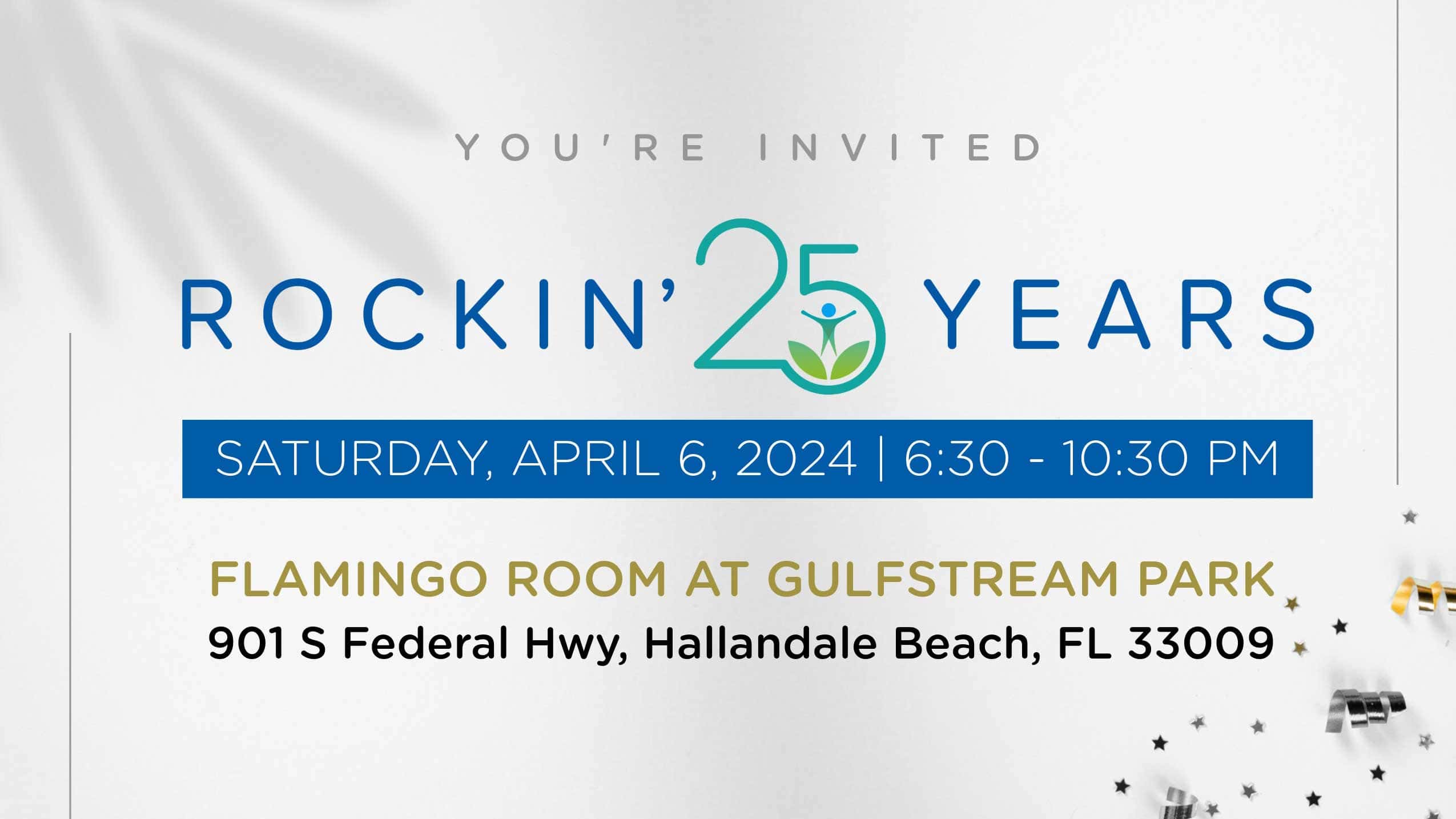 Rockin-25-Years Rockin 25 Years CBC - Saturday April 6 Flamingo Room at Gulfstream Park