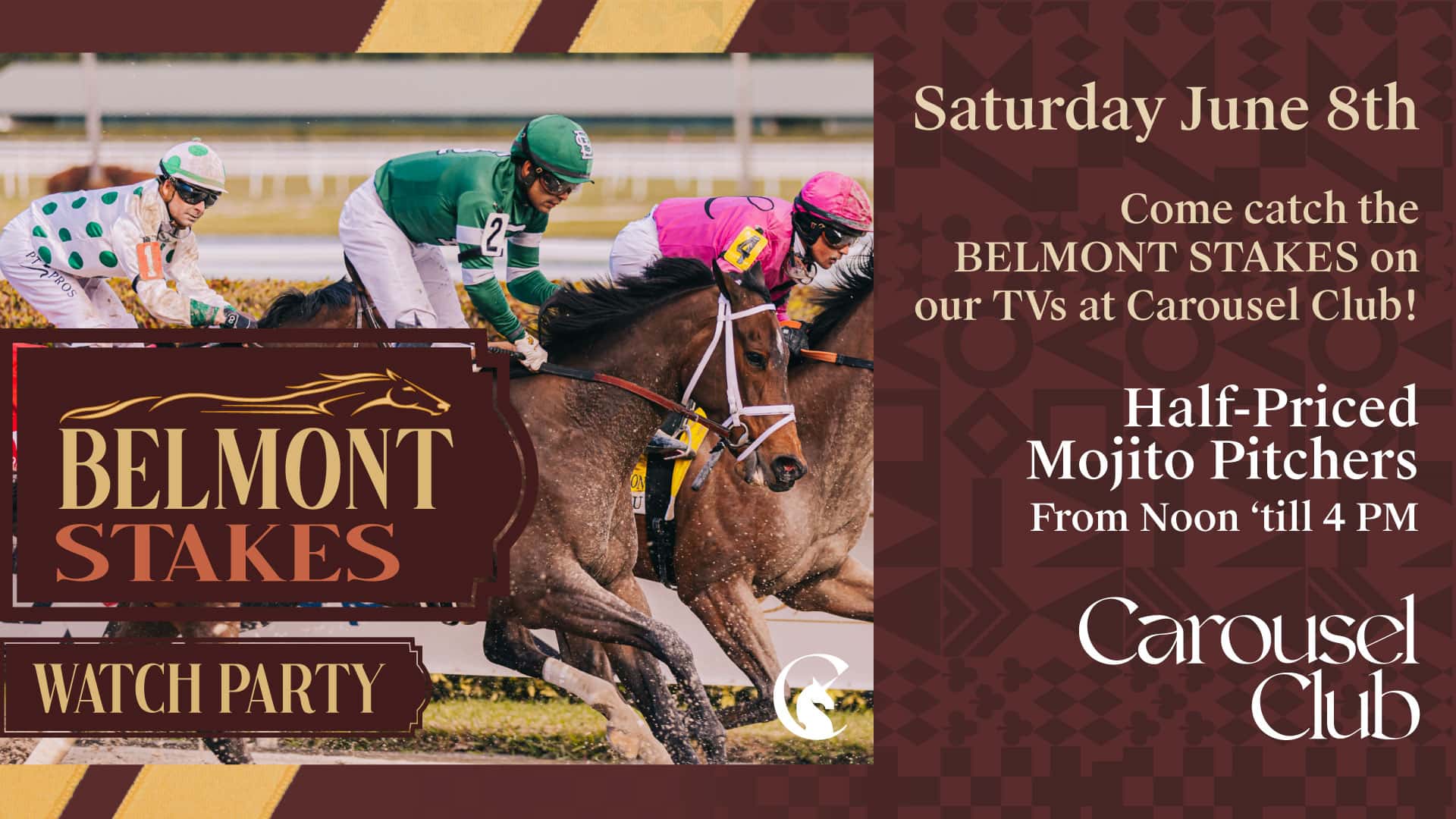 06.08-Belmont-Stakes-Web Belmont Stakes Watch Party at Carousel Club